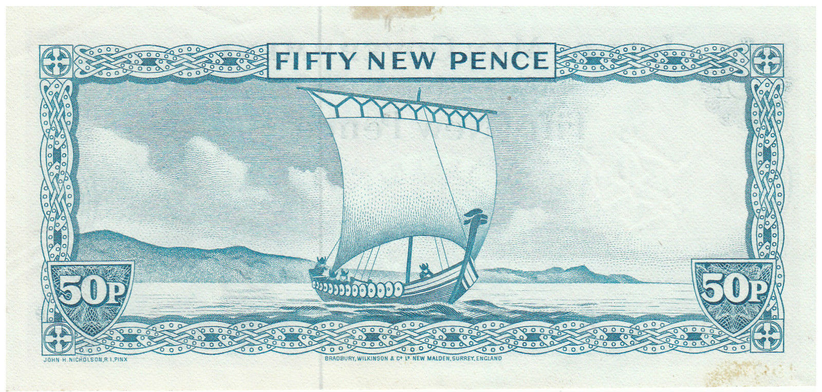 Isle of Man 50 1971 aUNC P-27